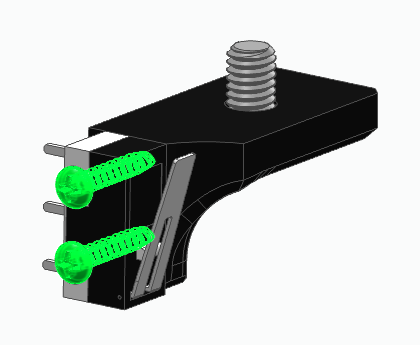 Mounting the microswitch to the Y-axis bracket